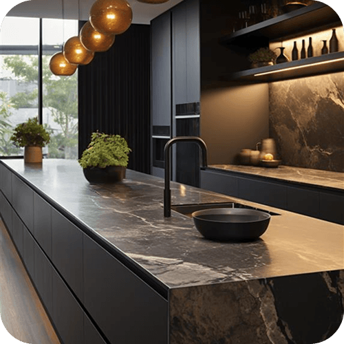 Illustration of engineered stone installation services