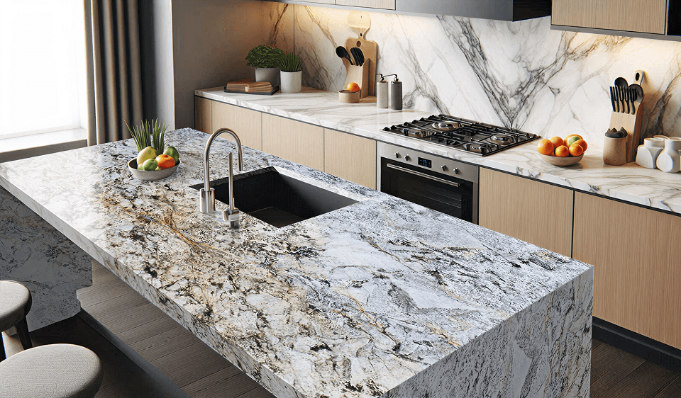 Illustration of natural stone installation services