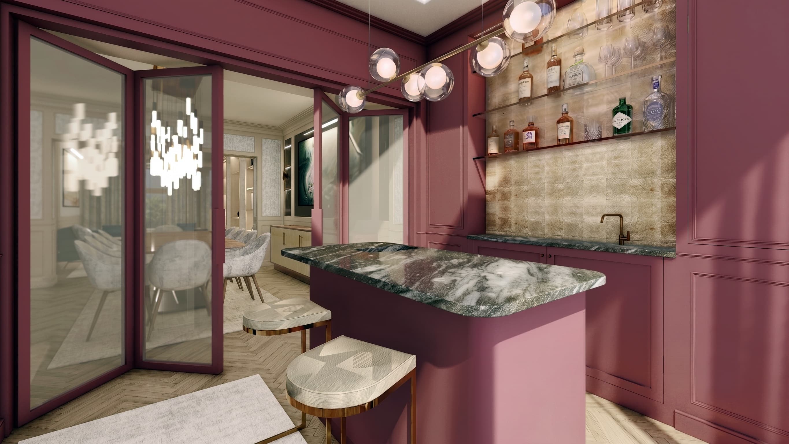 Forest Magnolia Quartz Island & Bar Top – Sample Requested