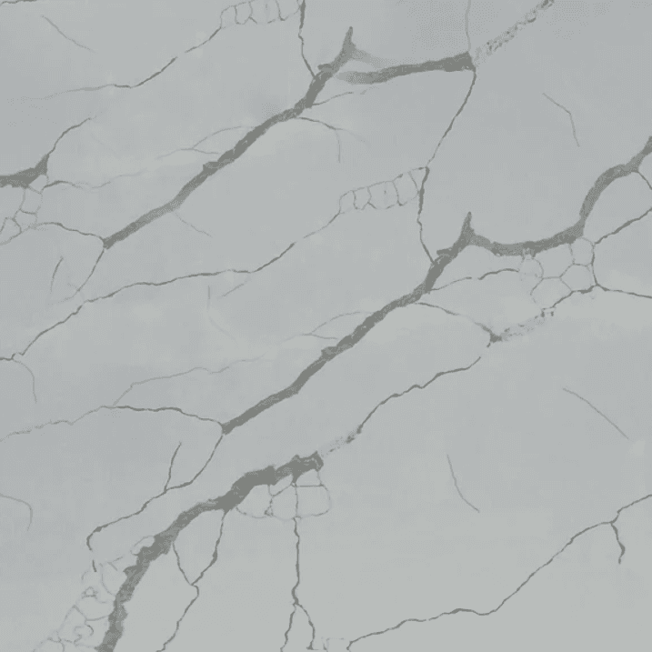 White Quartz with Grey Veining – Garden Room Worktop (Cut & Delivery)